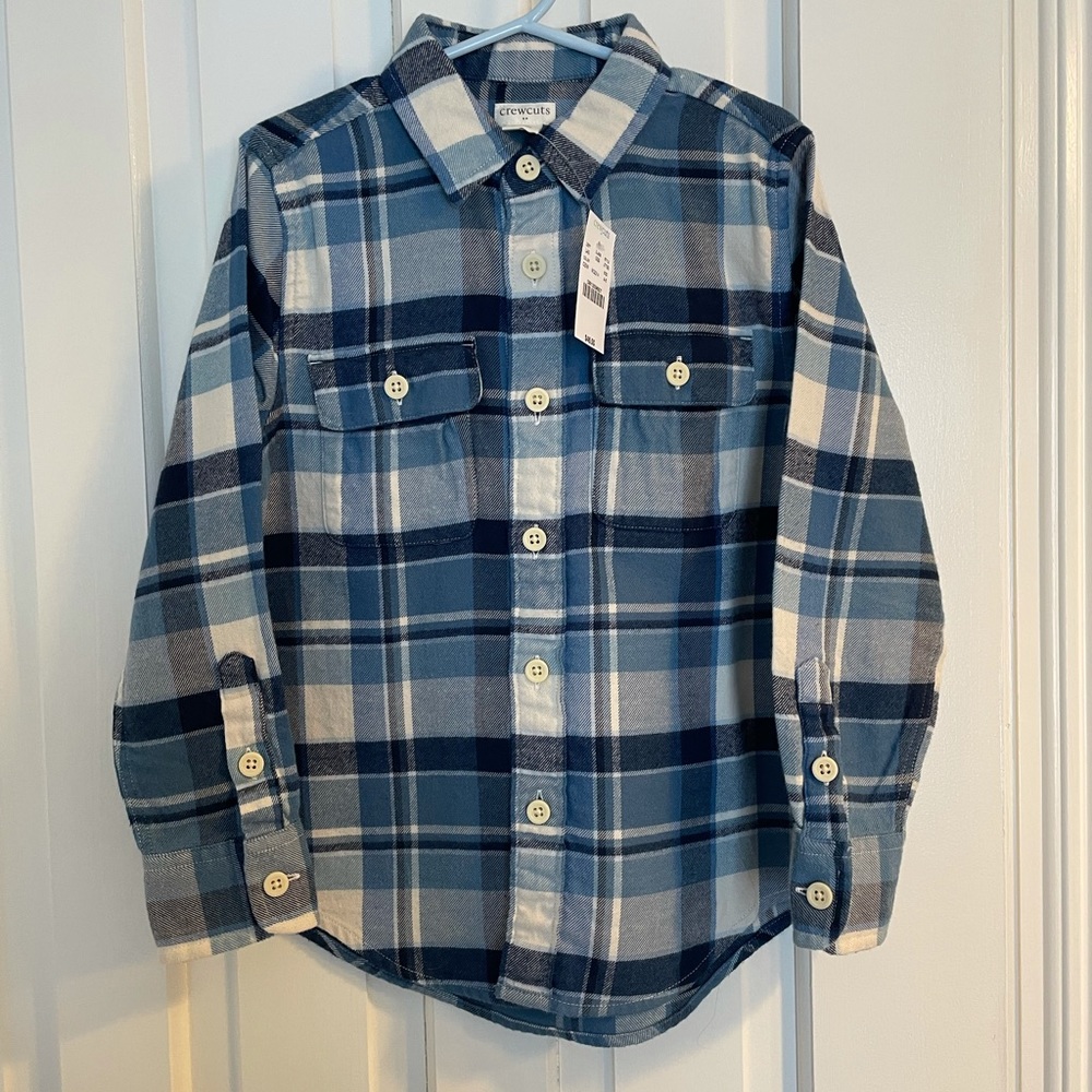 Boys NWT 4/5 Button Down Flannel Shirt